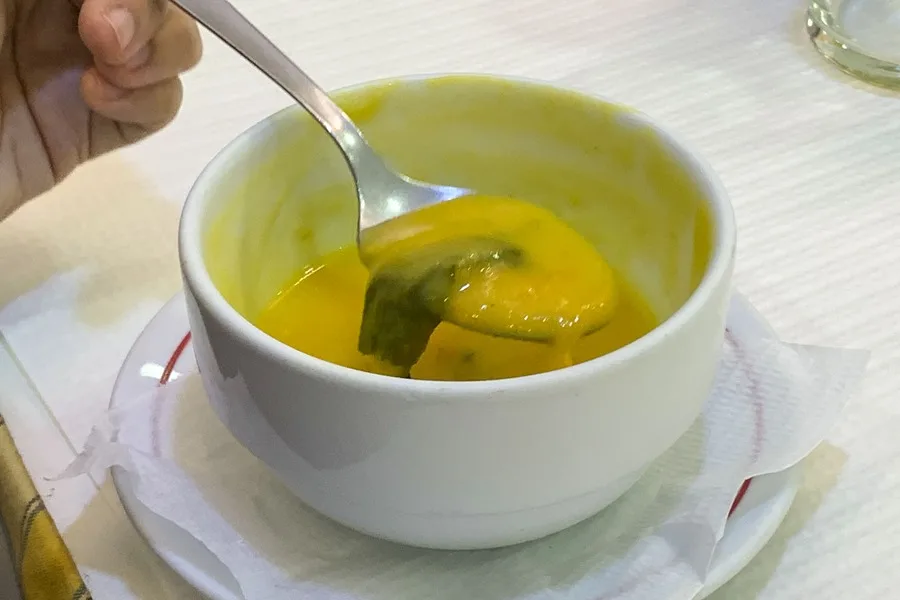 Ración de sopa de nabo, en una imagen de archivo.